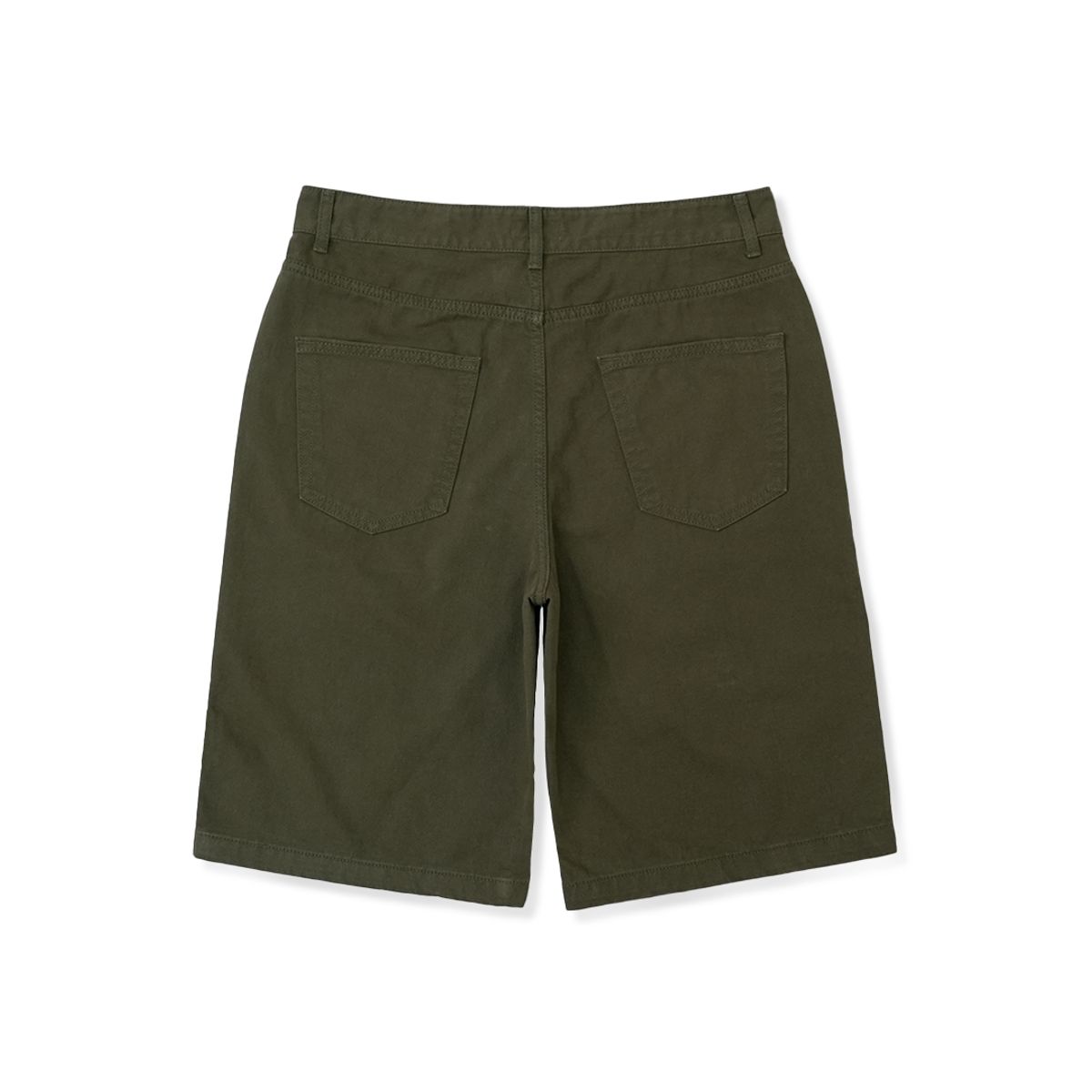 피오에스알(POSR) WASHED HALF PANTS / OLIVE