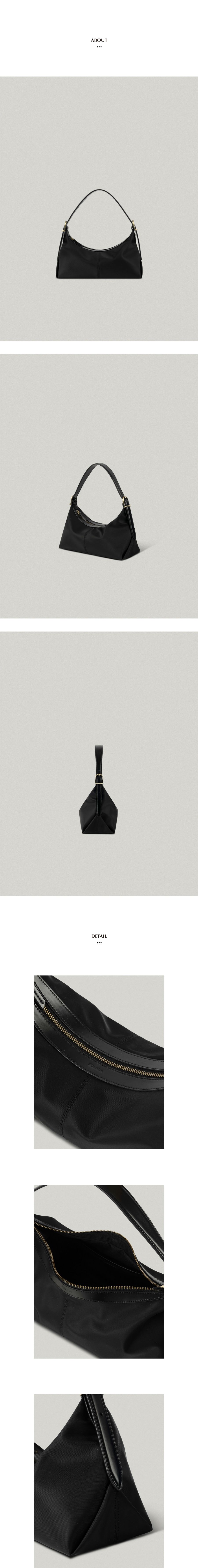 MUSINSA公式 | FOLNUA MINI BATEAU BAG [BLACK - NYLON]