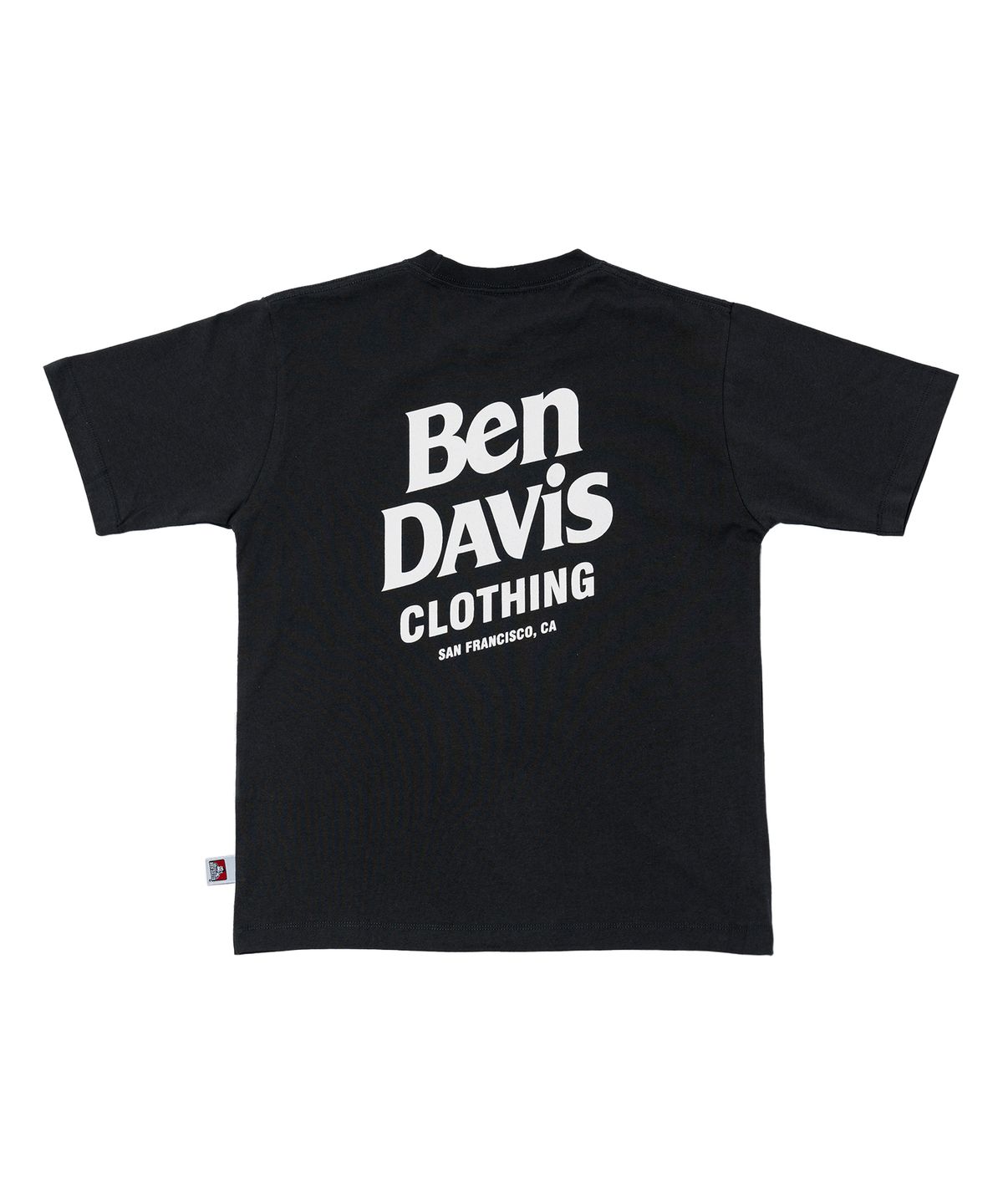 벤 데이비스(BEN DAVIS) WHITE LABEL FLOCKY LOGO TEE OATMEAL