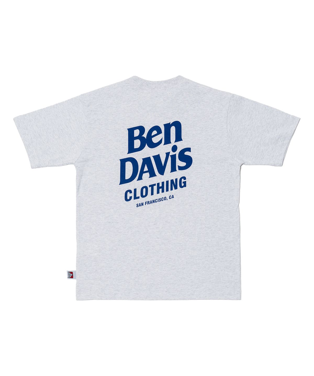 벤 데이비스(BEN DAVIS) WHITE LABEL FLOCKY LOGO TEE CHARCOAL