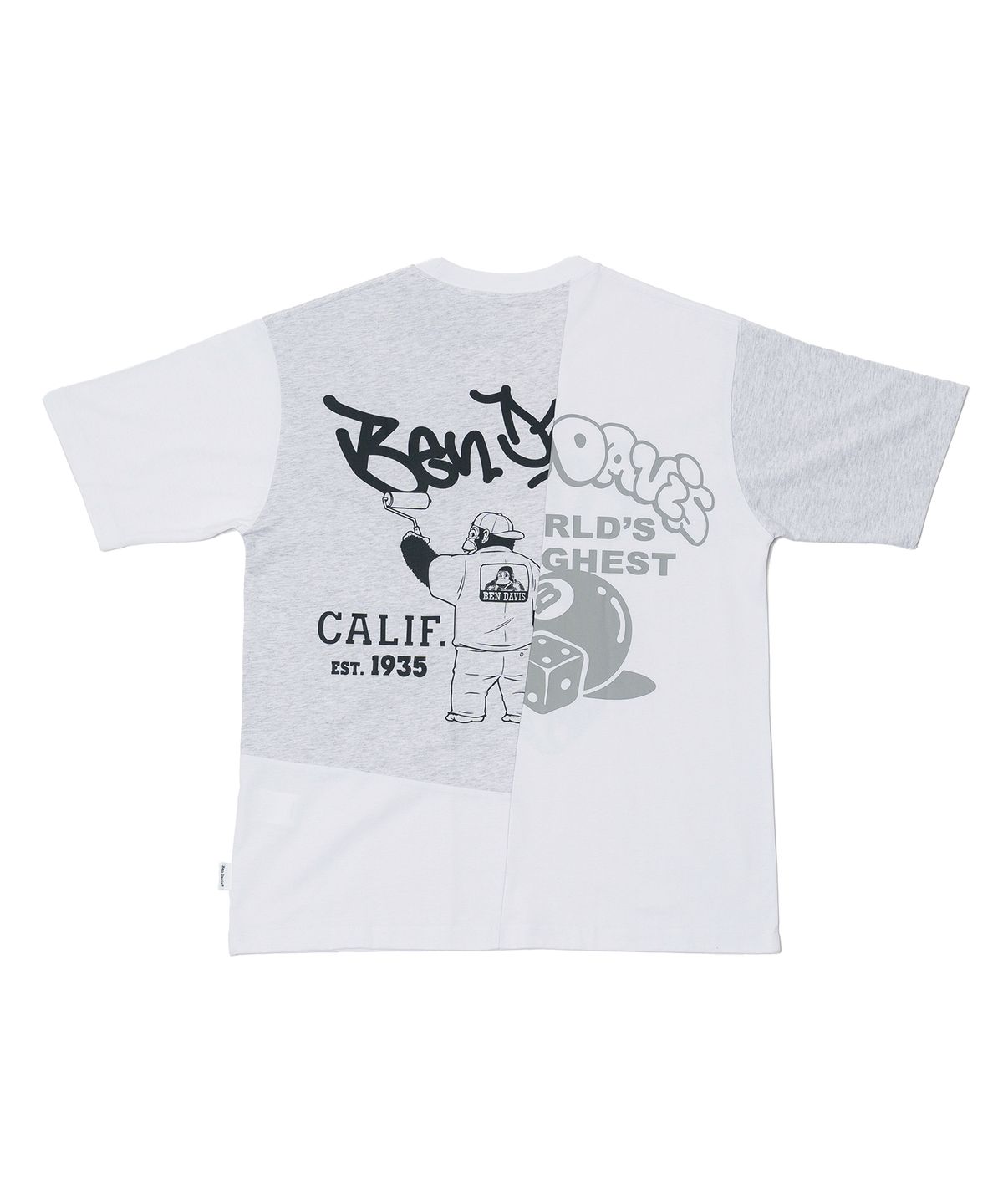 벤 데이비스(BEN DAVIS) WHITE LABEL FRANKEN TEE OATMEAL