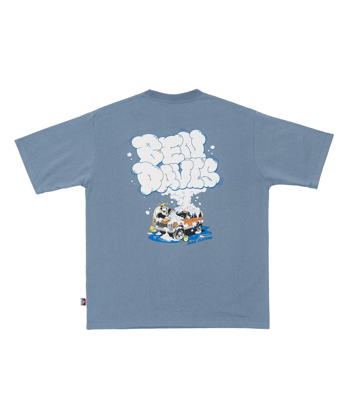 벤 데이비스(BEN DAVIS) WHITE LABEL WASHING A CAR TEE WHITE