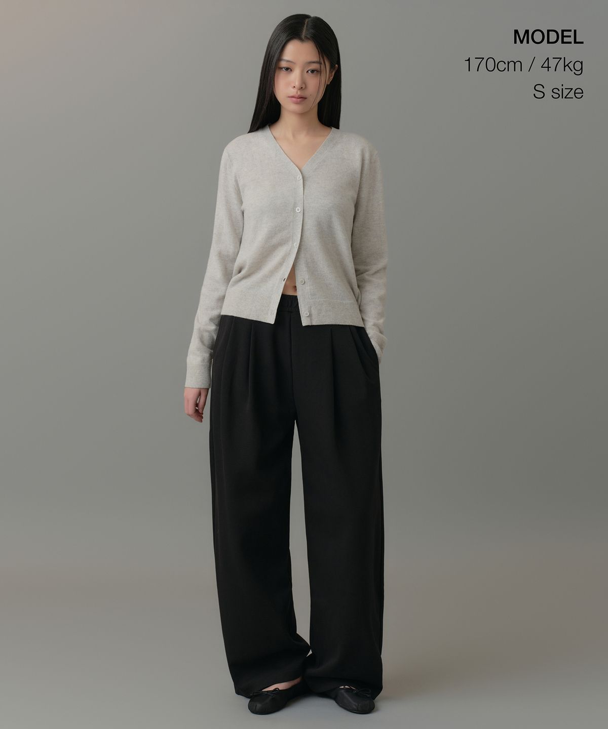 무신사 스탠다드 우먼(MUSINSA STANDARD WOMAN) 우먼즈 램스울 가디건 [멜란지 라이트 그레이]