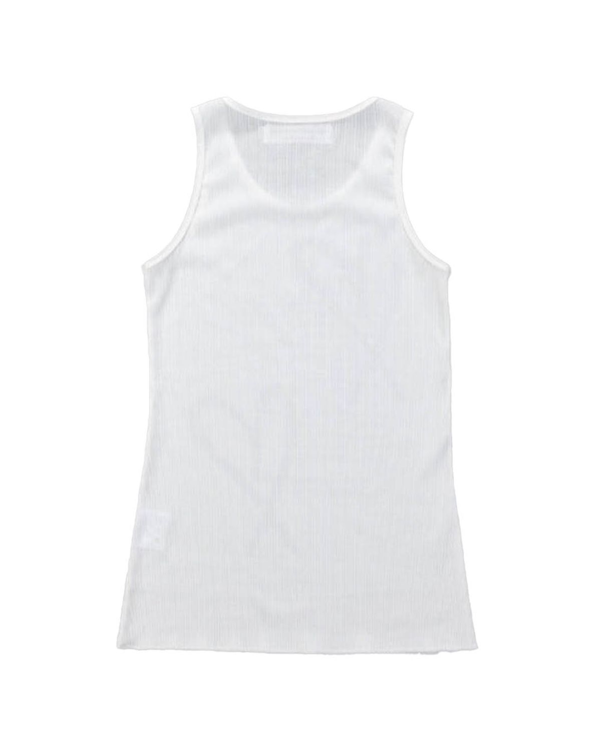 더뮤지엄비지터(THEMUSEUMVISITOR) HEART PRINTED SLEEVELESS (WHITE)
