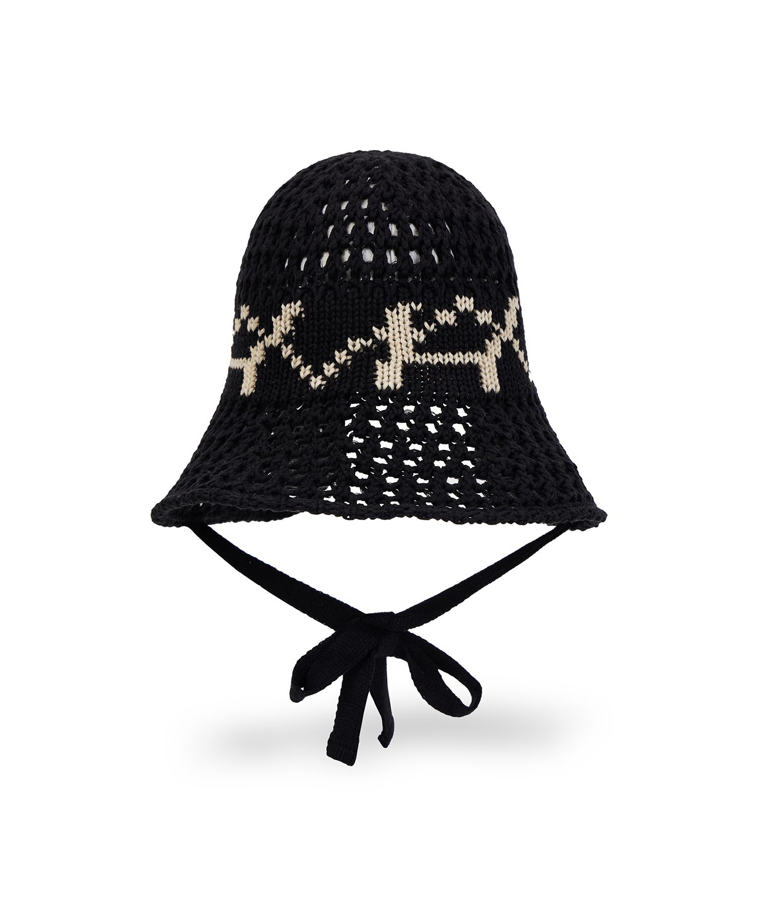 [VARZAR] VA Digital Logo Punching Bonnet Hat BG / 税込み MUSINSA | VARZAR VA Digital Logo Punching Bonnet Black