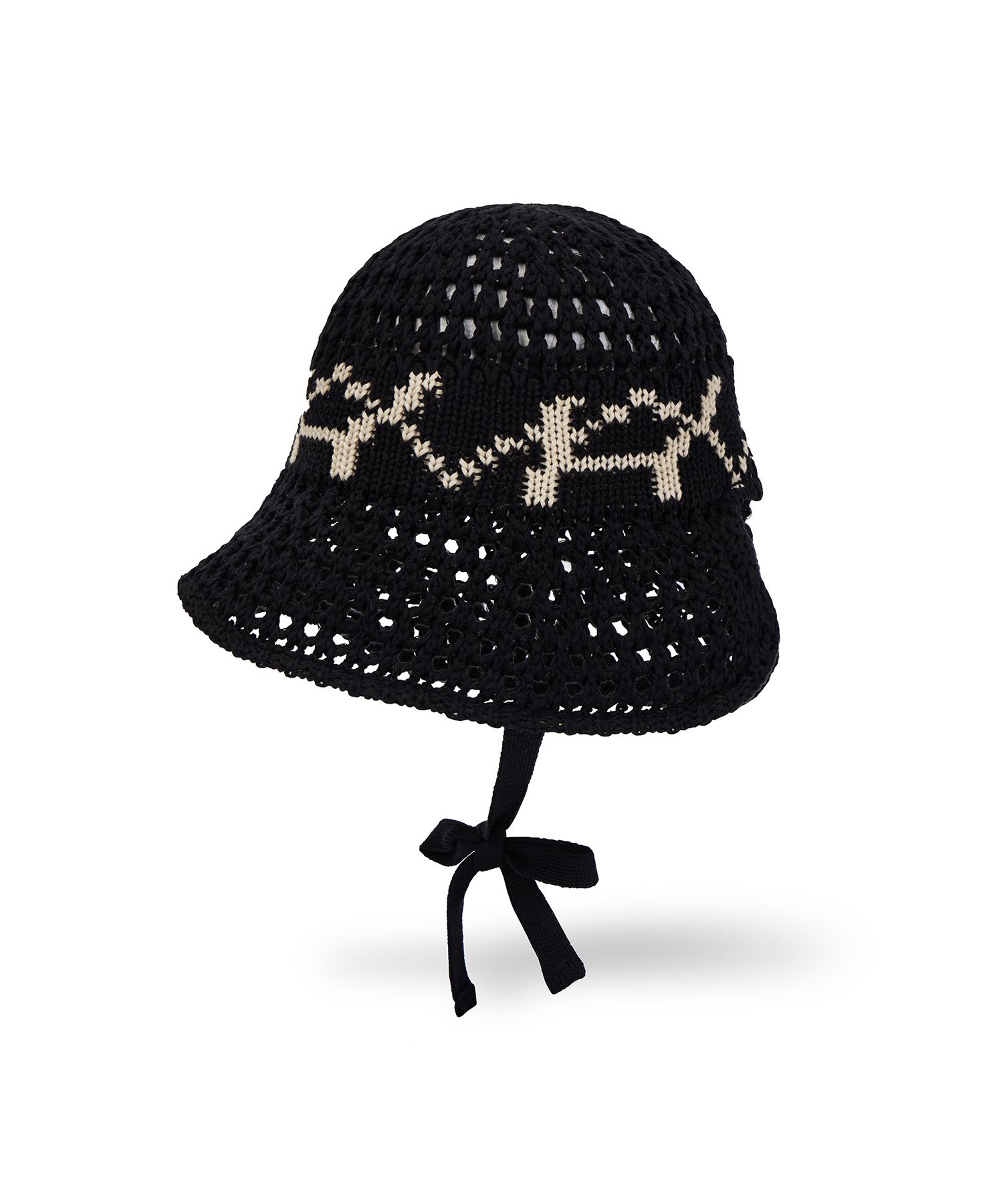 ★VARZAR★ VA stud ribbon bonnet hat black VA Stud Ribbon Bonnet Hat / Black - VARZAR | 60% - Asian