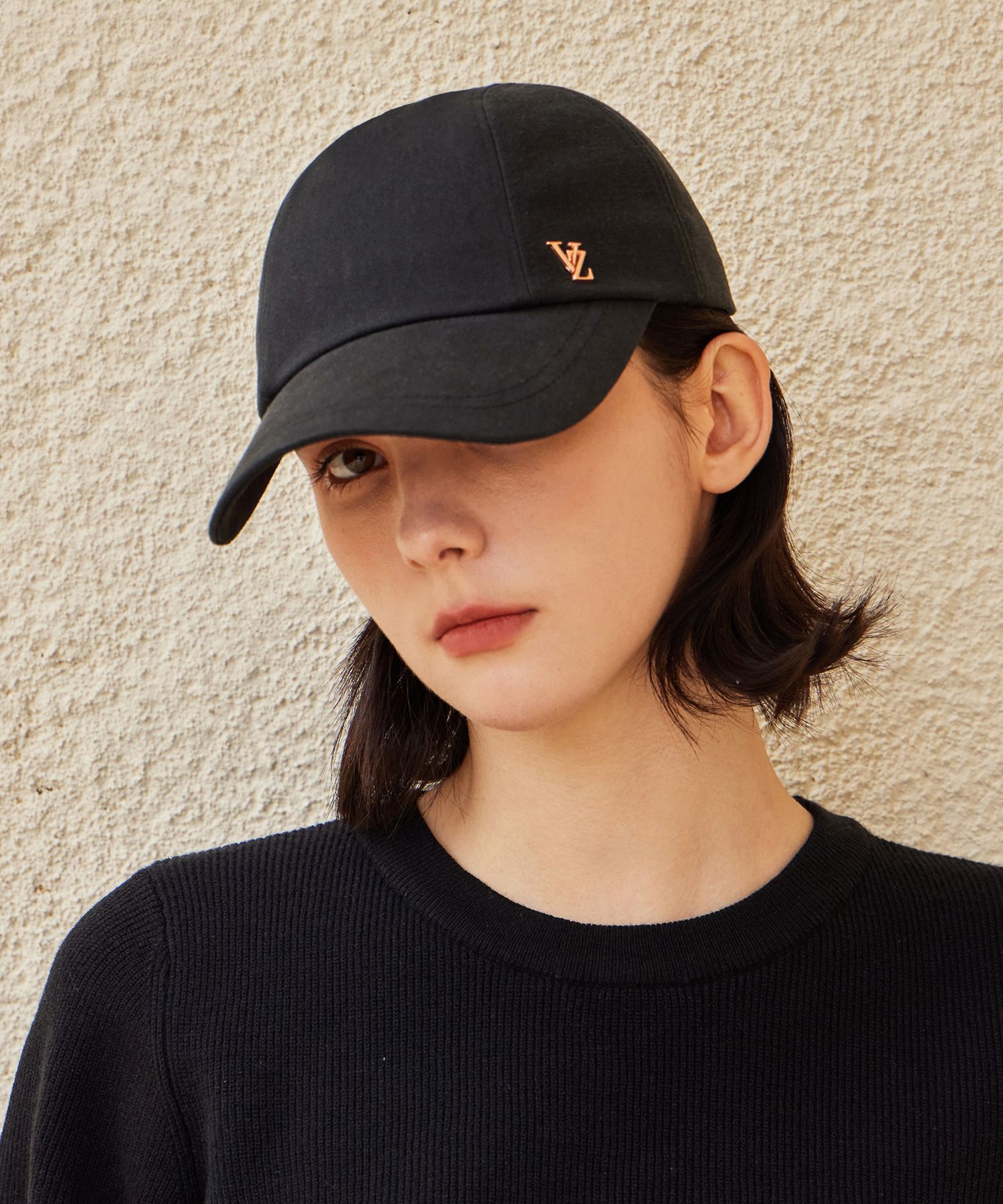 ■VARZAR■ VZ Stud Curve Cap Beige varzar1354 VZ Stud Curve Cap / Beige - VARZAR | 60% - Asian Fashion