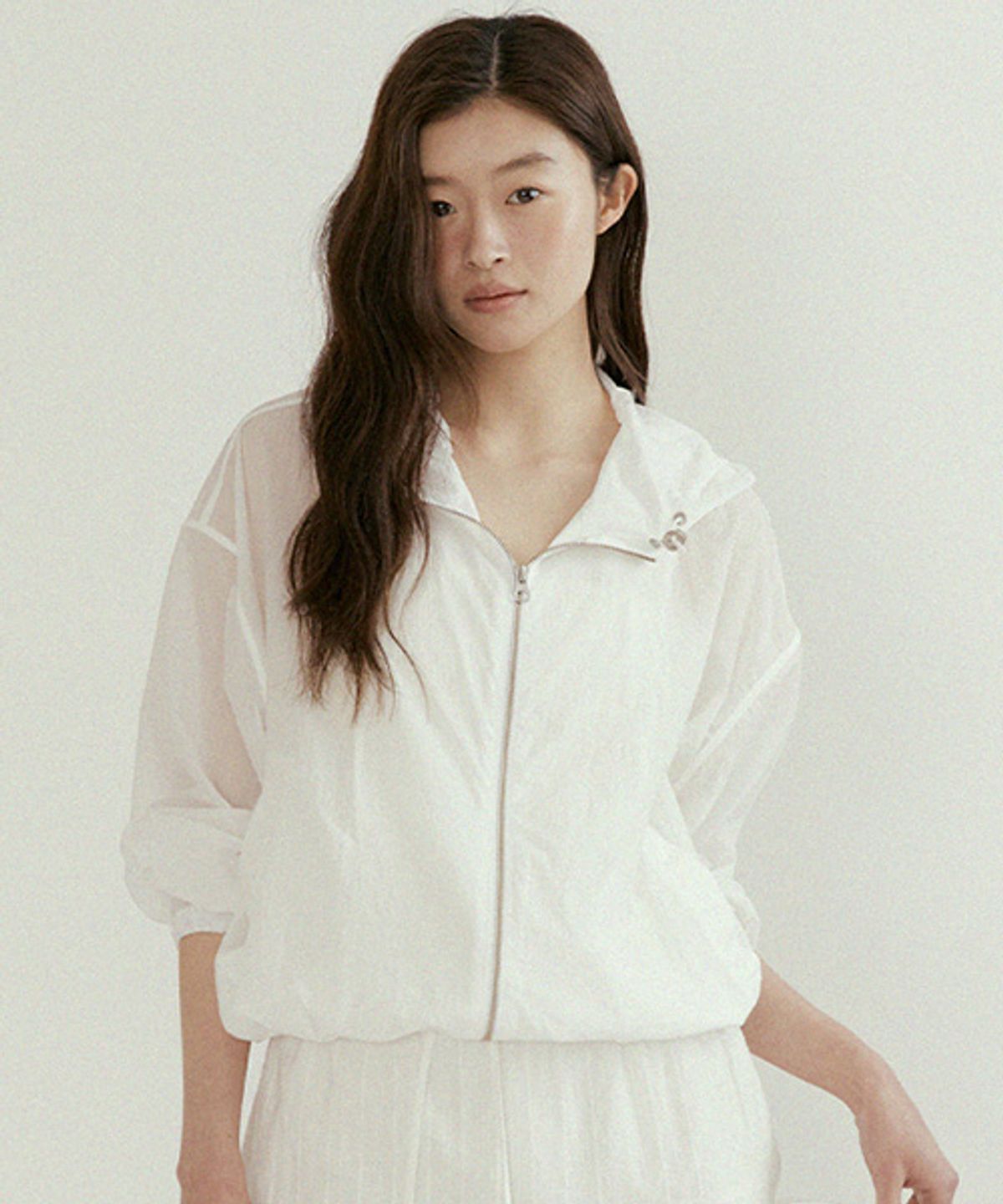 링서울(LINGSEOUL) string hooded zip-up jacket-ivory
