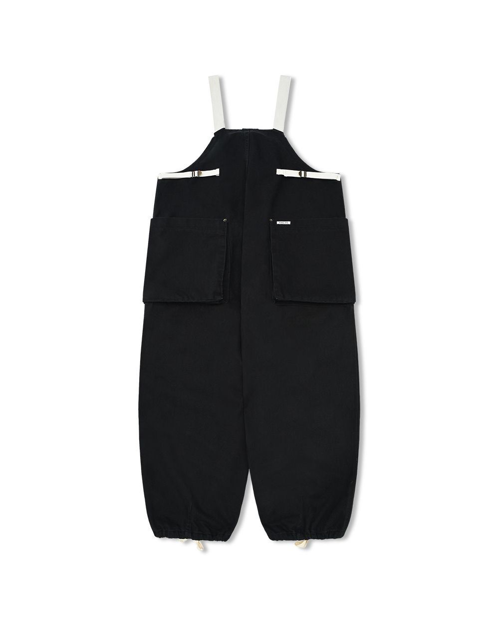ANGLAN アングラン　バルーン　オーバーオール　ブラック　musinsa MUSINSA公式 | ANGLAN Side Pocket Twill Balloon Overall - Black