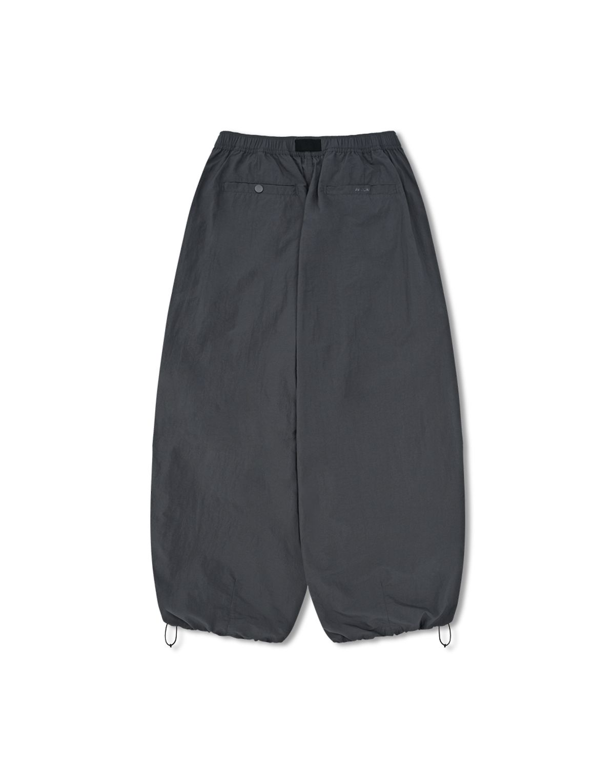 앵글런(ANGLAN) Nylon Tuck Belt String Balloon Pants - Grey