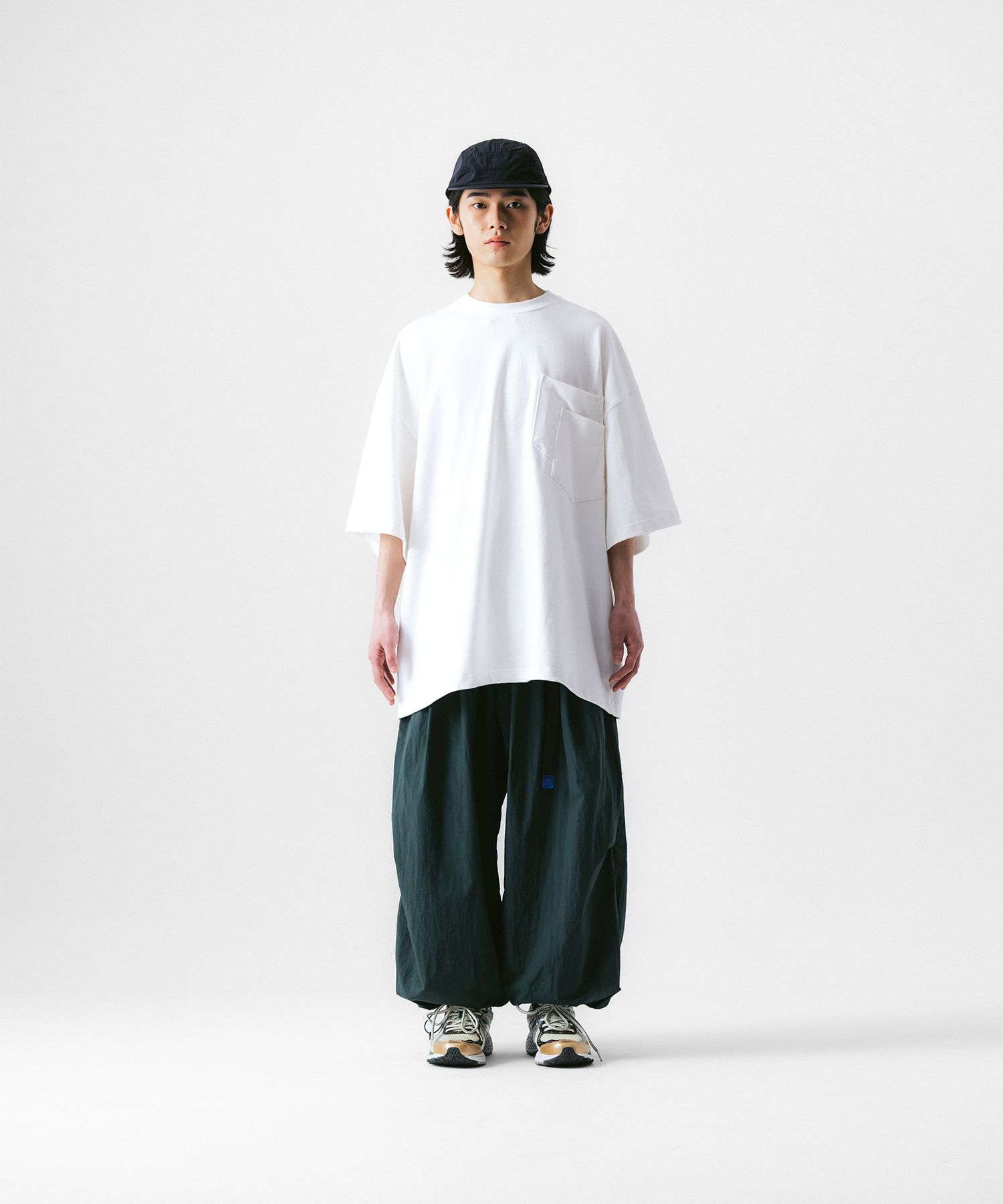 【BAON】[unisex] Sameda Nylon String Banding Balloon Pants BAON】[unisex] Sameda Nylon String Banding Balloon Pants