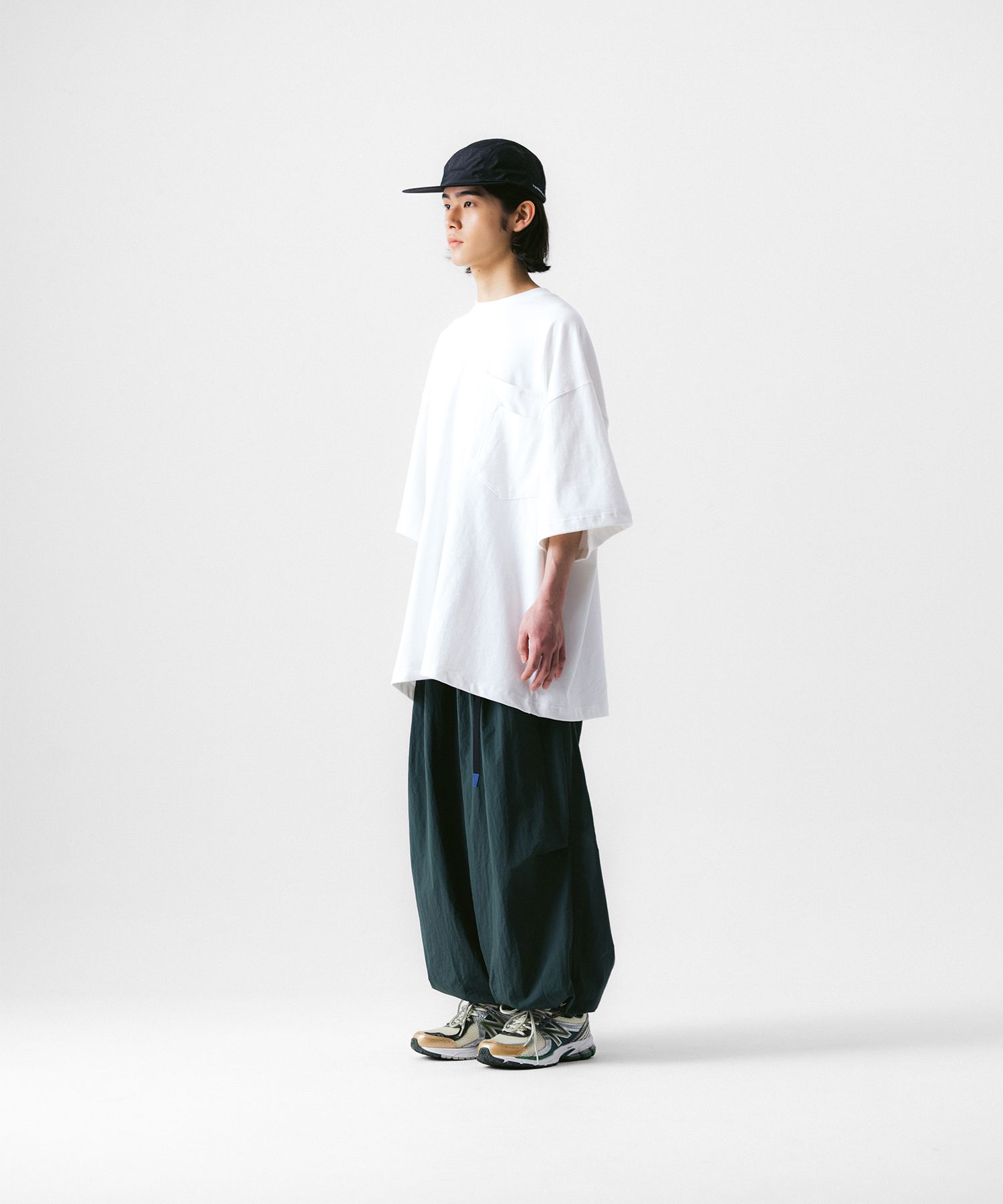 【ANGLAN】Belt Pin-Tuck Wide Pants ANGLAN】Belt Pin-Tuck Wide Pants