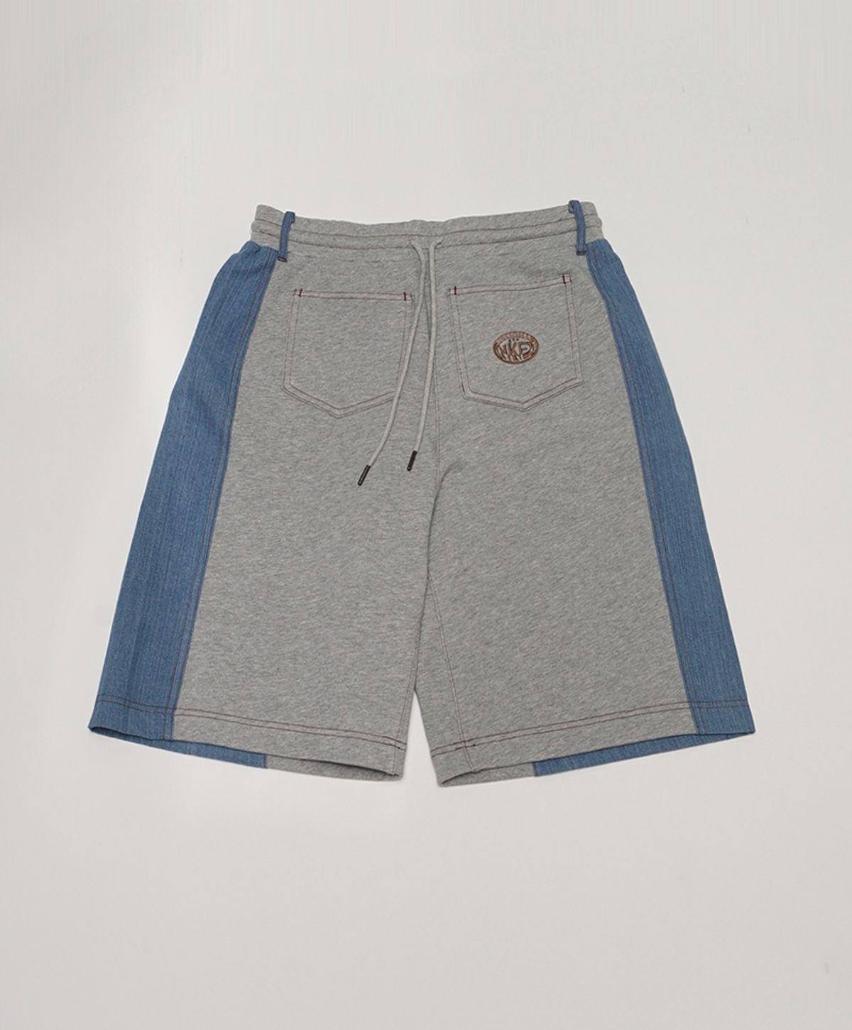 누크피터(NUUKFITTER) DENIM SWEAT SHORTS [LIGHT GRAY]