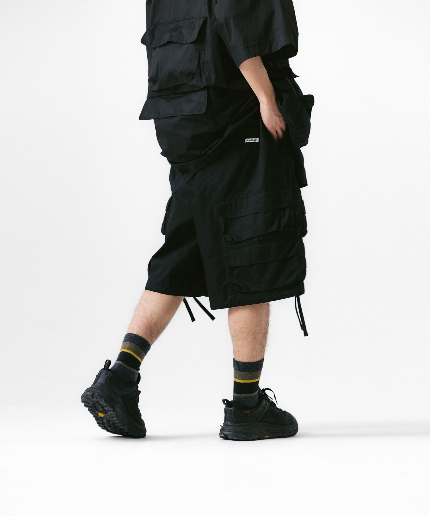 【ANGLAN】24SS★ [AG] Slather Utility Pocket Half Pants Anglan Slather Utility Pocket Half Pants - Beige – Totem