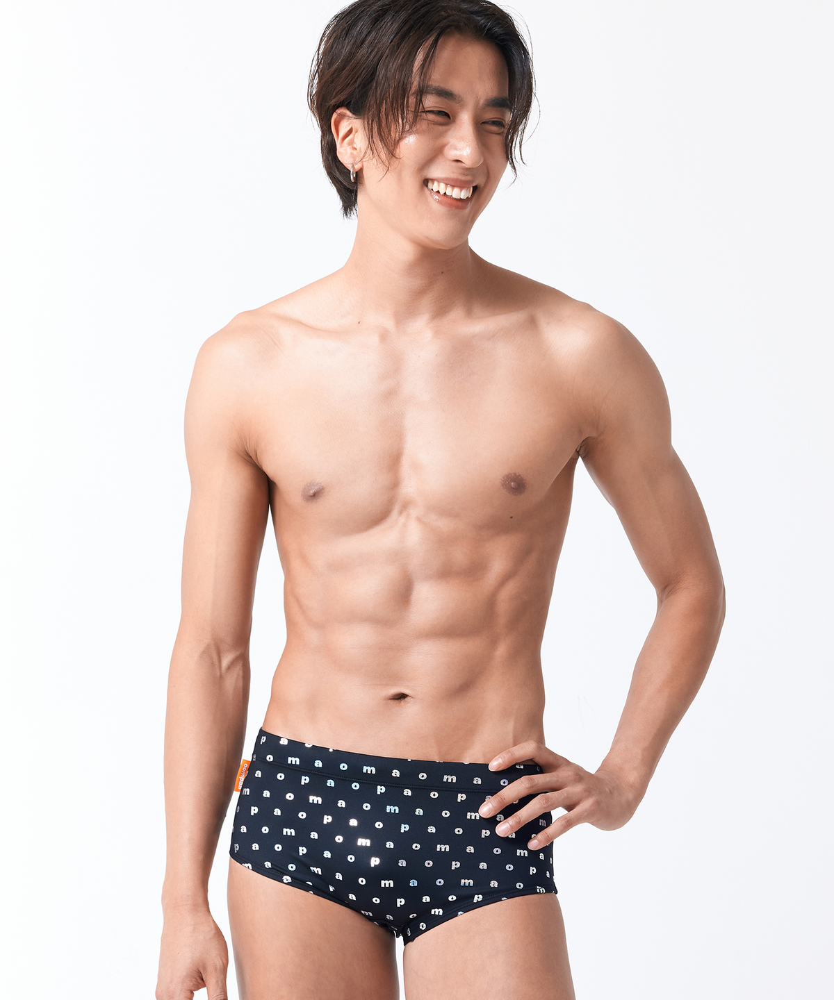 움파(OOMPAA) 실버글램 스퀘어 남성 수영복