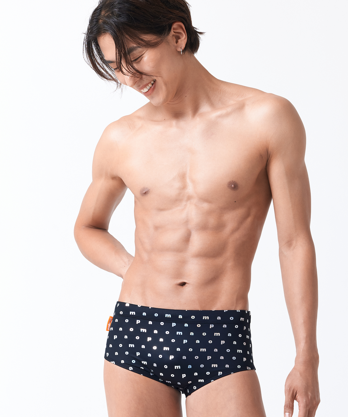 움파(OOMPAA) 실버글램 스퀘어 남성 수영복