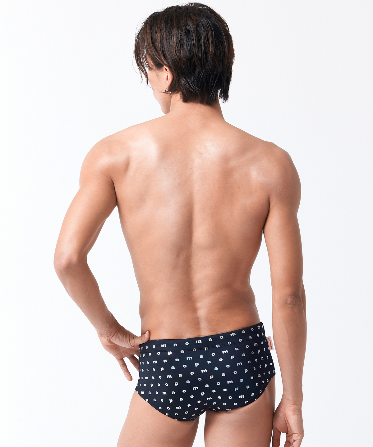 움파(OOMPAA) 실버글램 스퀘어 남성 수영복