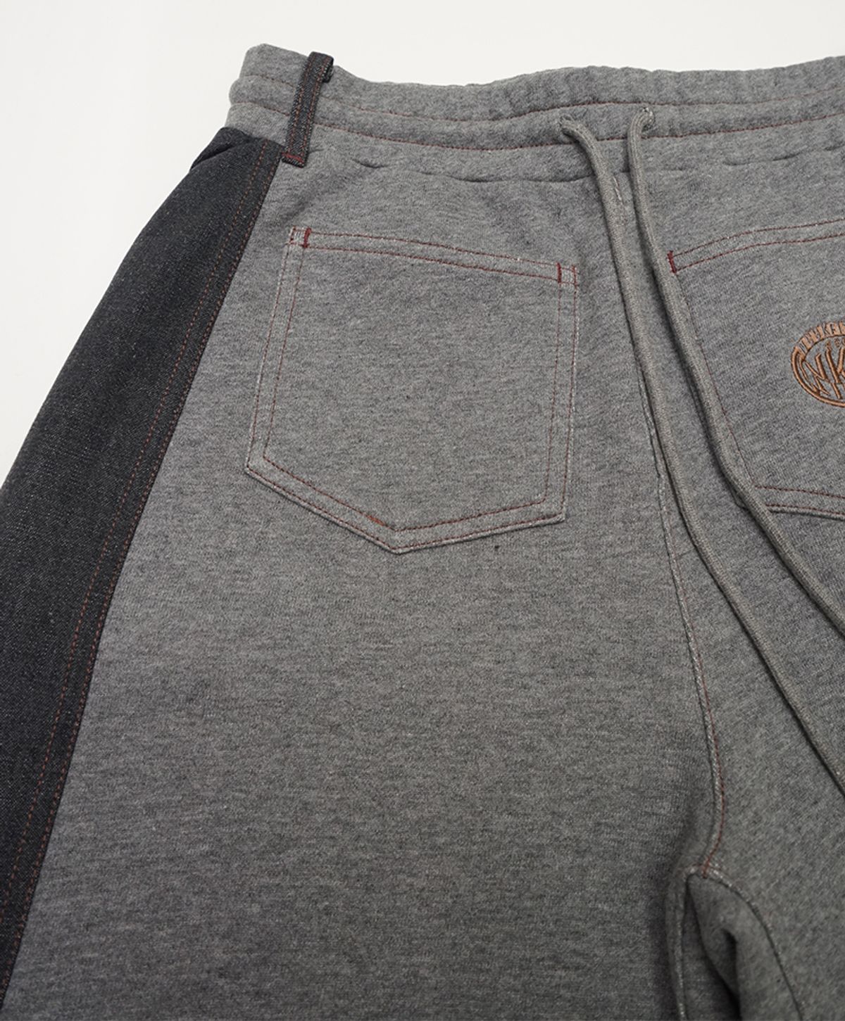 누크피터(NUUKFITTER) DENIM SWEAT SHORTS [DARK GRAY]