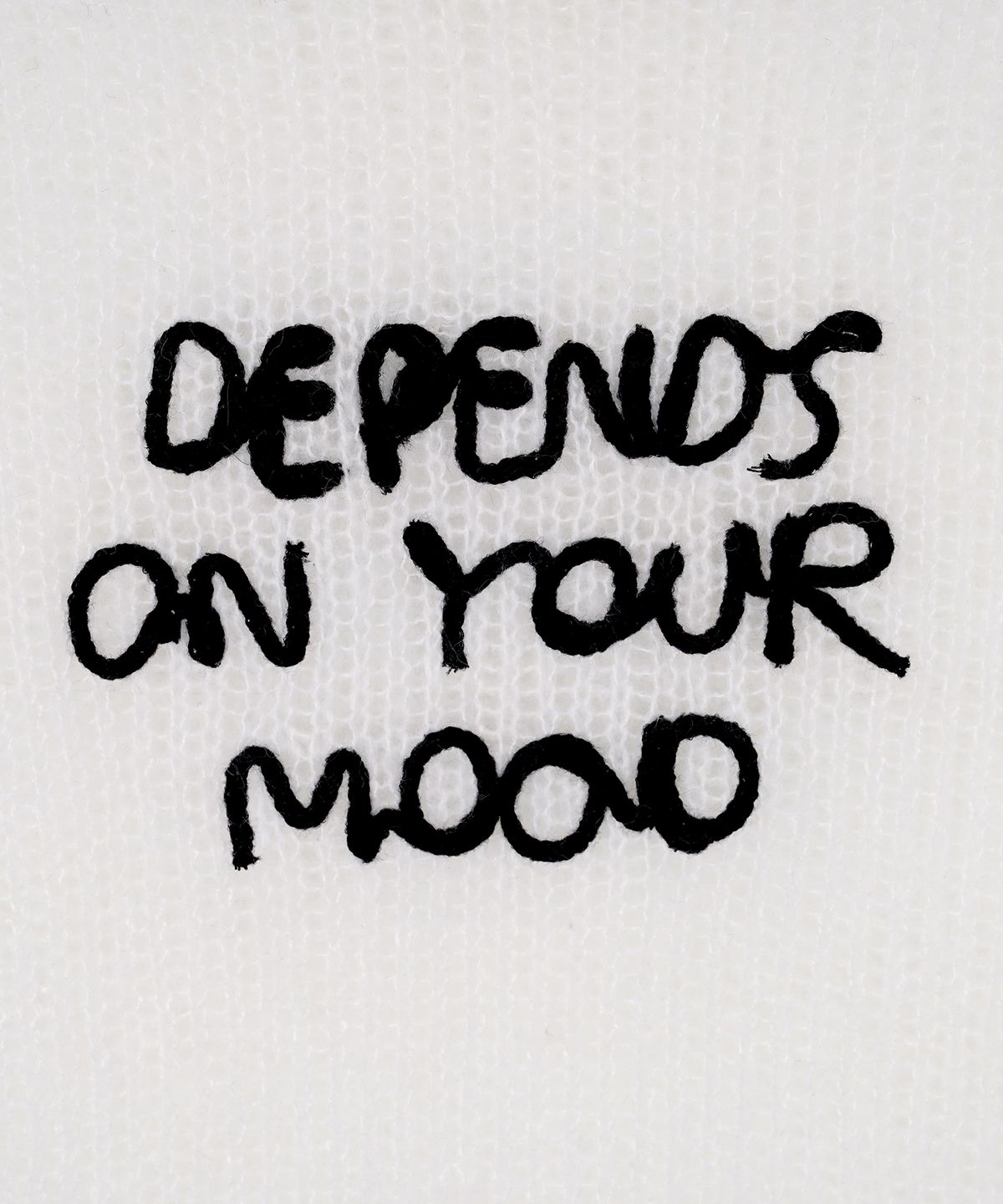 하드코어 해피니스(HARDCORE HAPPINESS) 레이어드 네트 니트_화이트