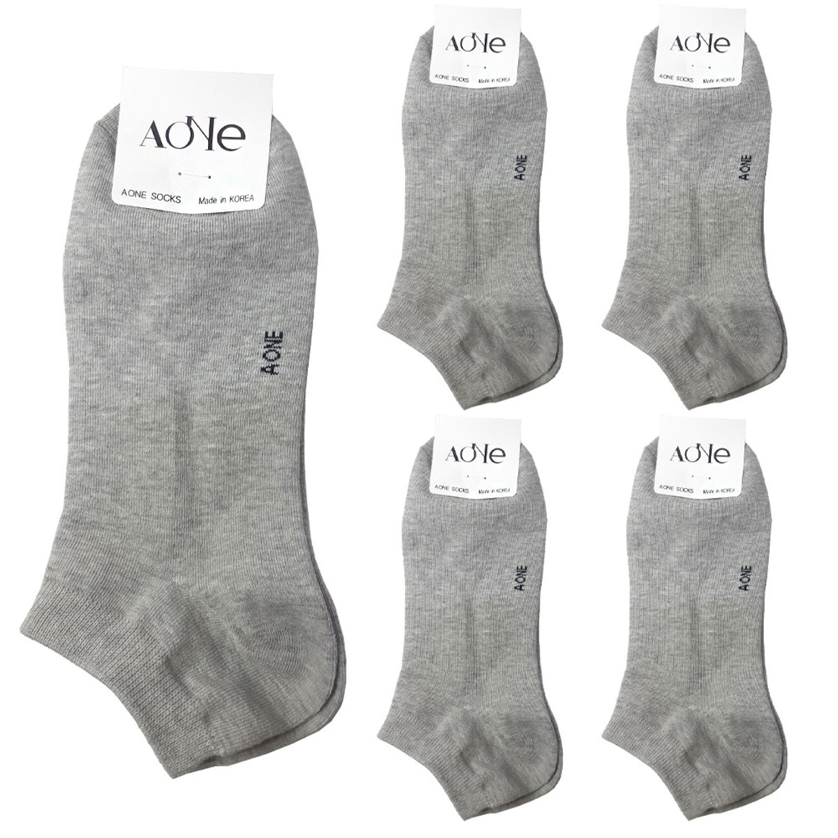 에이원(AONE) [5pack] 남성 실속형 무지 스니커즈 양말