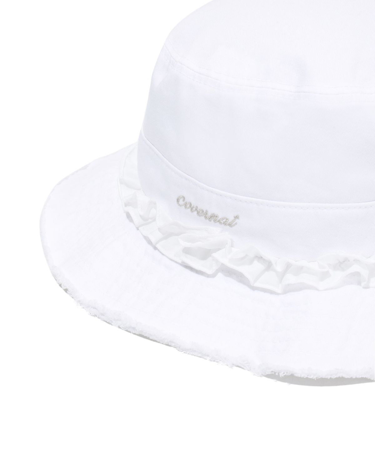 커버낫 우먼(COVERNAT WOMAN) 클로버하트 그런지 버킷 햇 White