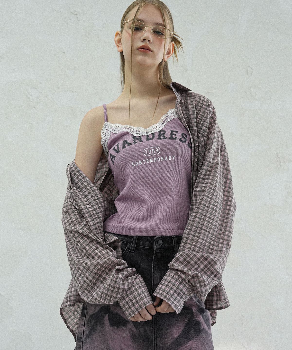 어반드레스(AVANDRESS) Vintage Lace Sleeveless BLUE