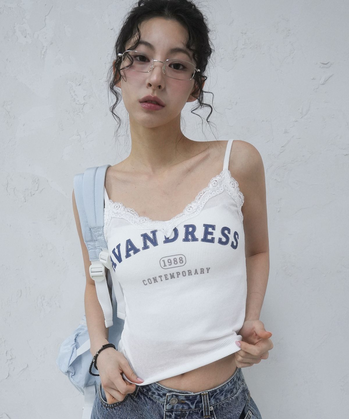 어반드레스(AVANDRESS) Vintage Lace Sleeveless BLUE