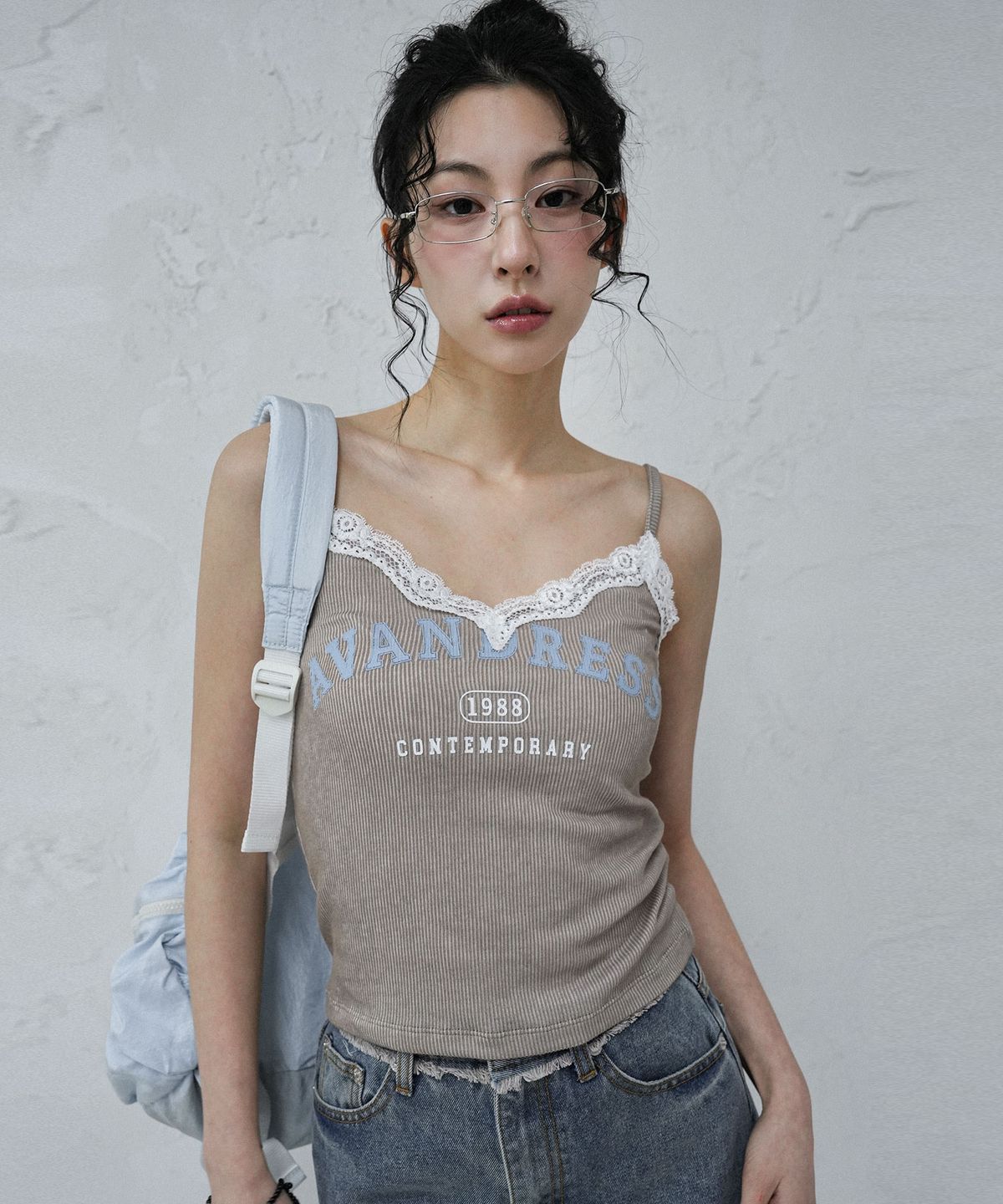 어반드레스(AVANDRESS) Vintage Lace Sleeveless BLUE