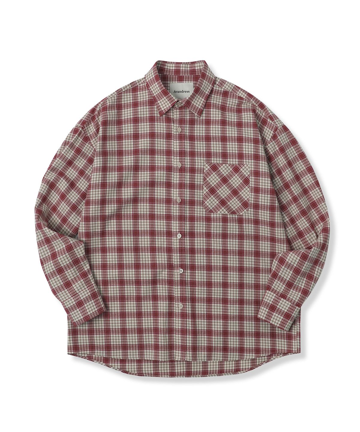 어반드레스(AVANDRESS) Alton Overfit Check Shirt BLUE