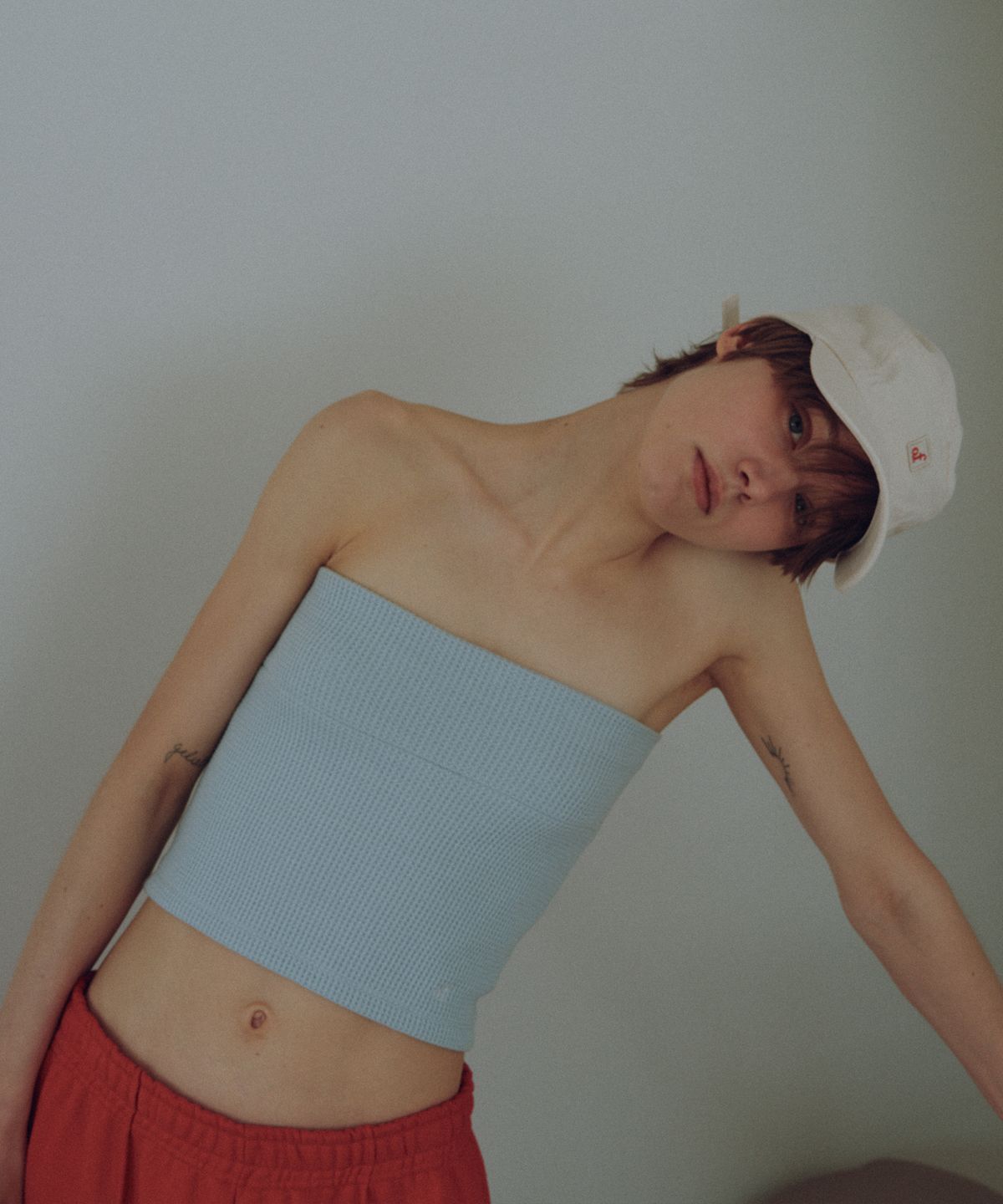 오버듀플레어(OVERDUEFLAIR) OF WAFFLE TUBE TOP_MINT