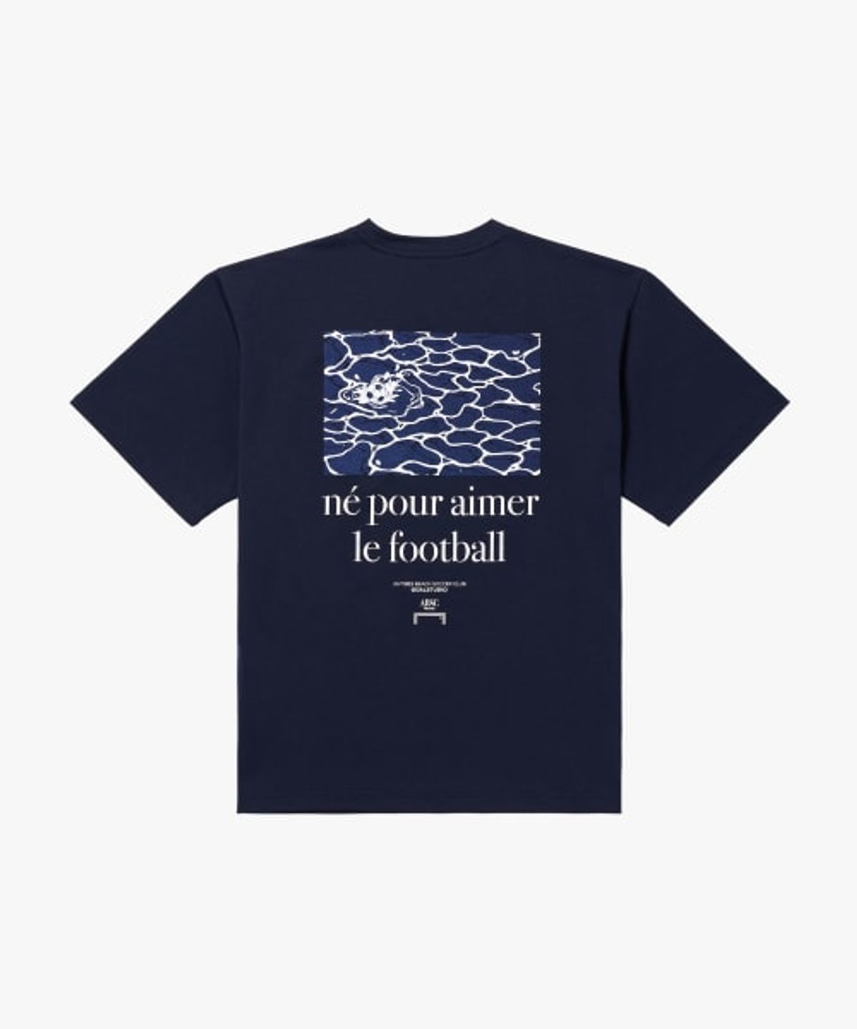 골스튜디오(GOALSTUDIO) ANTIBES BEACH BLUE WAVE TEE-DARK NAVY