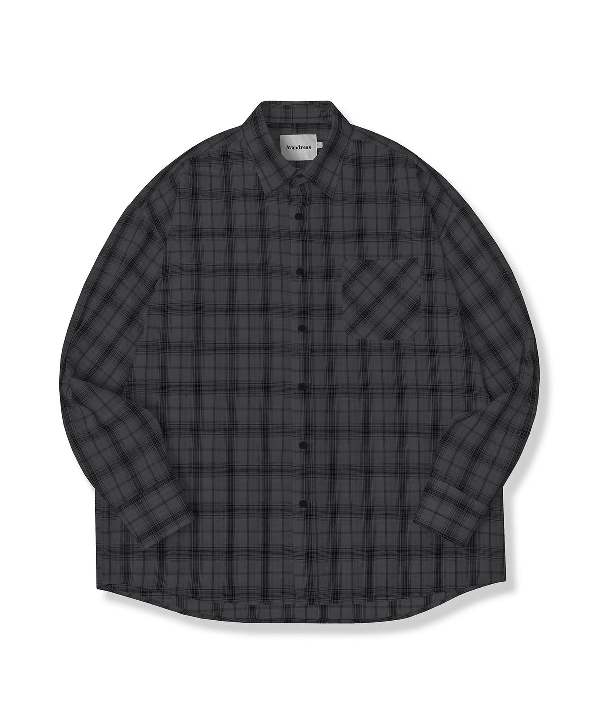 어반드레스(AVANDRESS) Smith Overfit Check Shirt WHITE