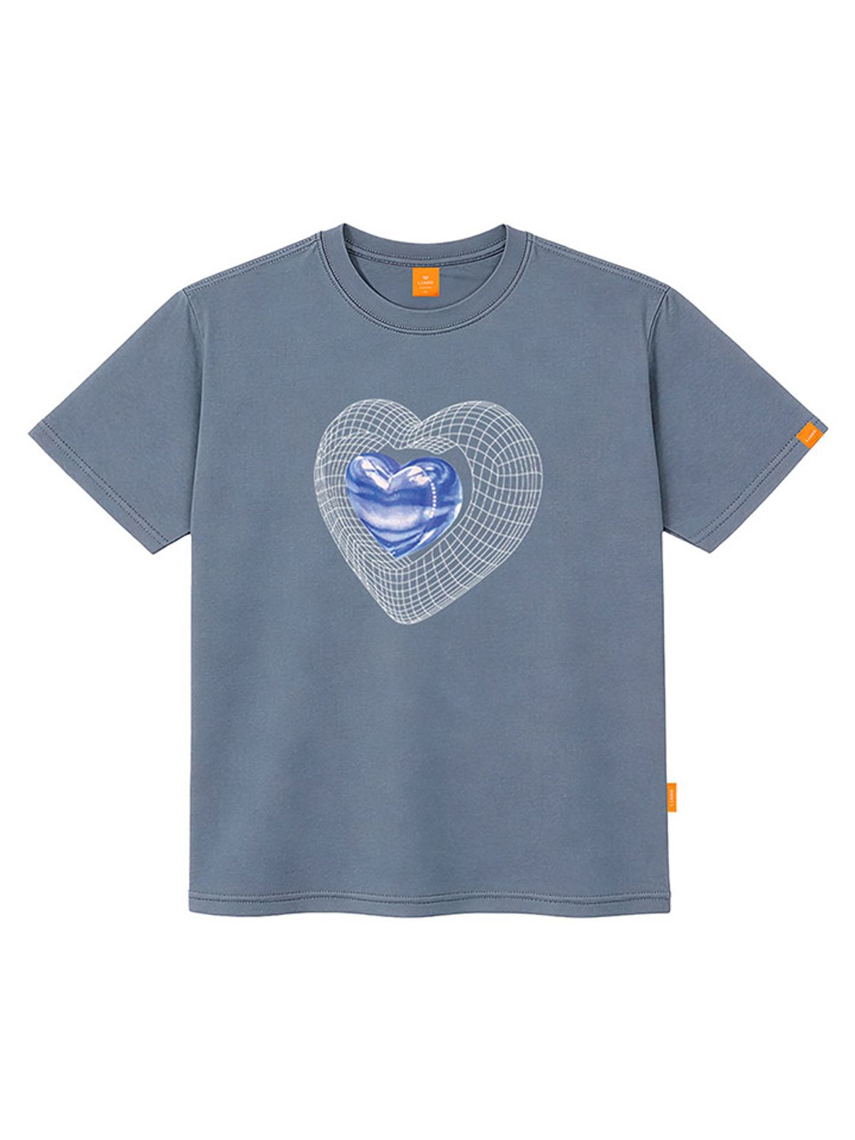 엘라모(LLAMO) 네트하트 반팔티셔츠 남녀공용 빅사이즈 S~4XL