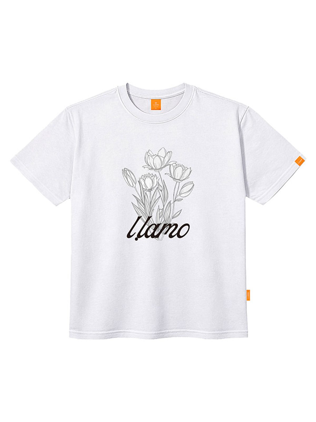 엘라모(LLAMO) 번치플라워 반팔티셔츠 남녀공용 빅사이즈 S~4XL