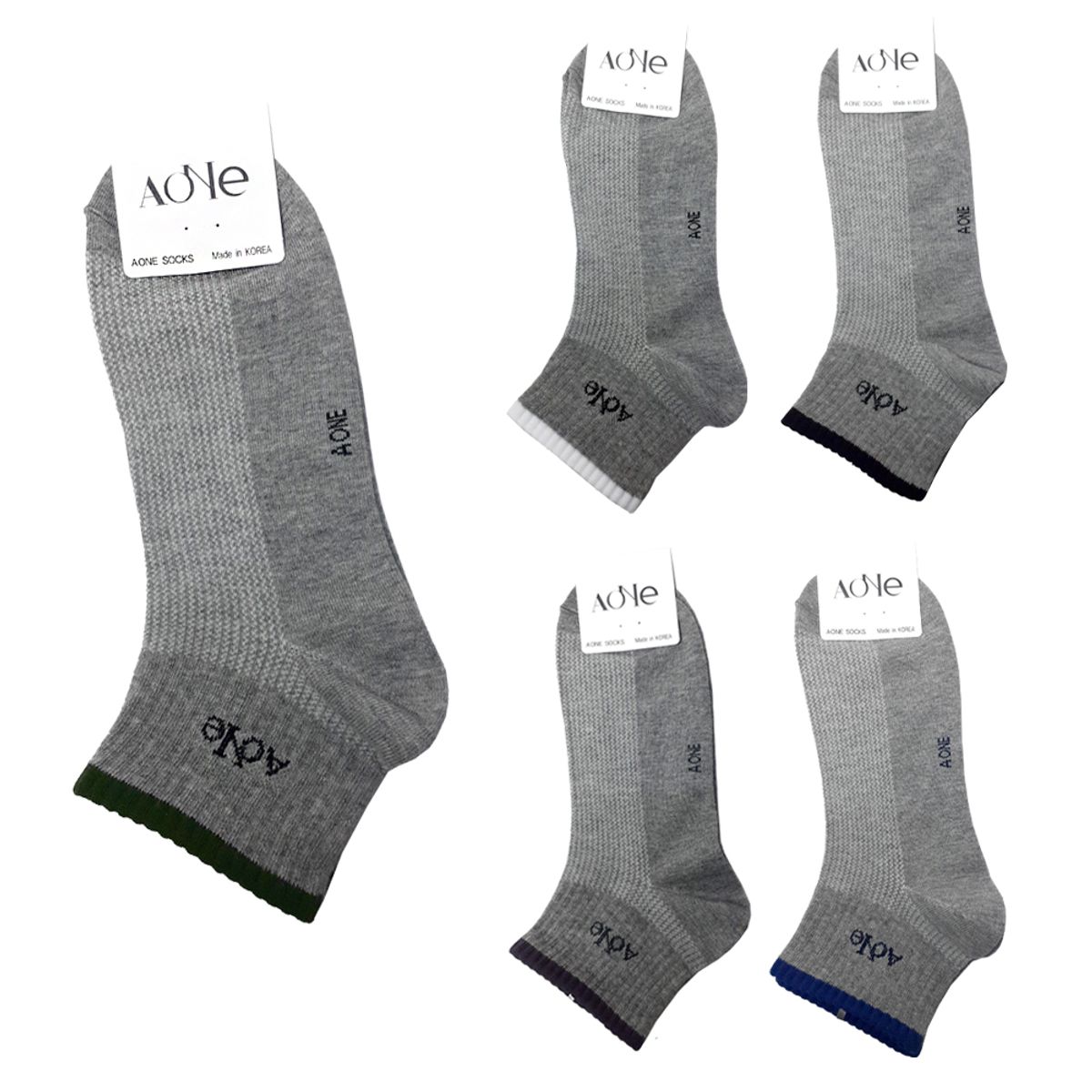 에이원(AONE) [5pack] 남성 실속형 패션 캐주얼 초미니 양말