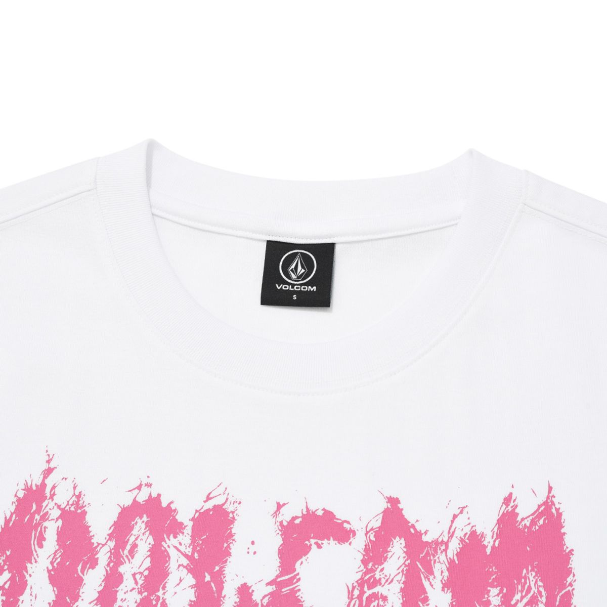 볼컴(VOLCOM) 스타 스프레이 오버핏 반팔 티셔츠(핑크)