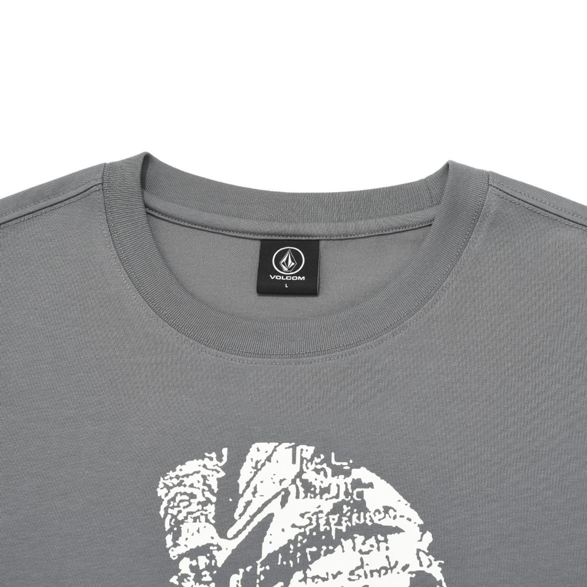 볼컴(VOLCOM) 기타리스트 오버핏 반팔 티셔츠(차콜 그레이)