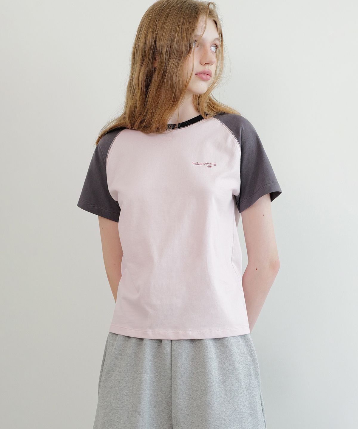 앤니즈(ANDNEEDS) Sandy raglan t-shirt (pink)