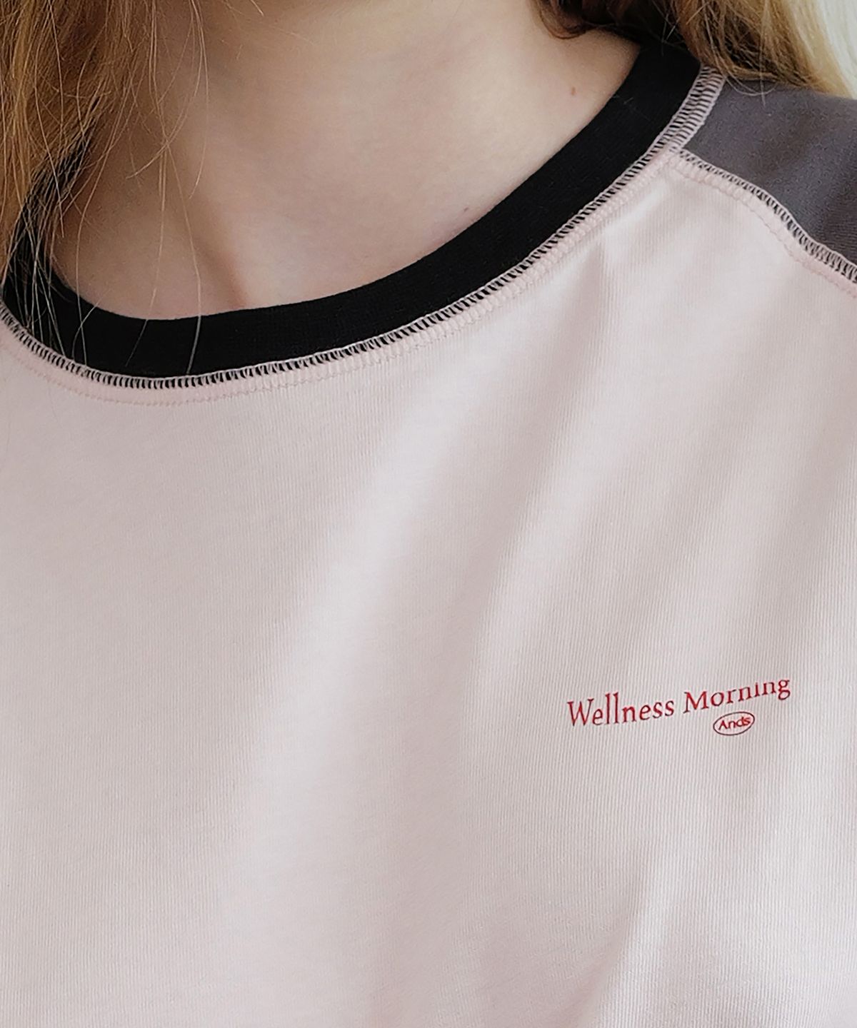앤니즈(ANDNEEDS) Sandy raglan t-shirt (pink)