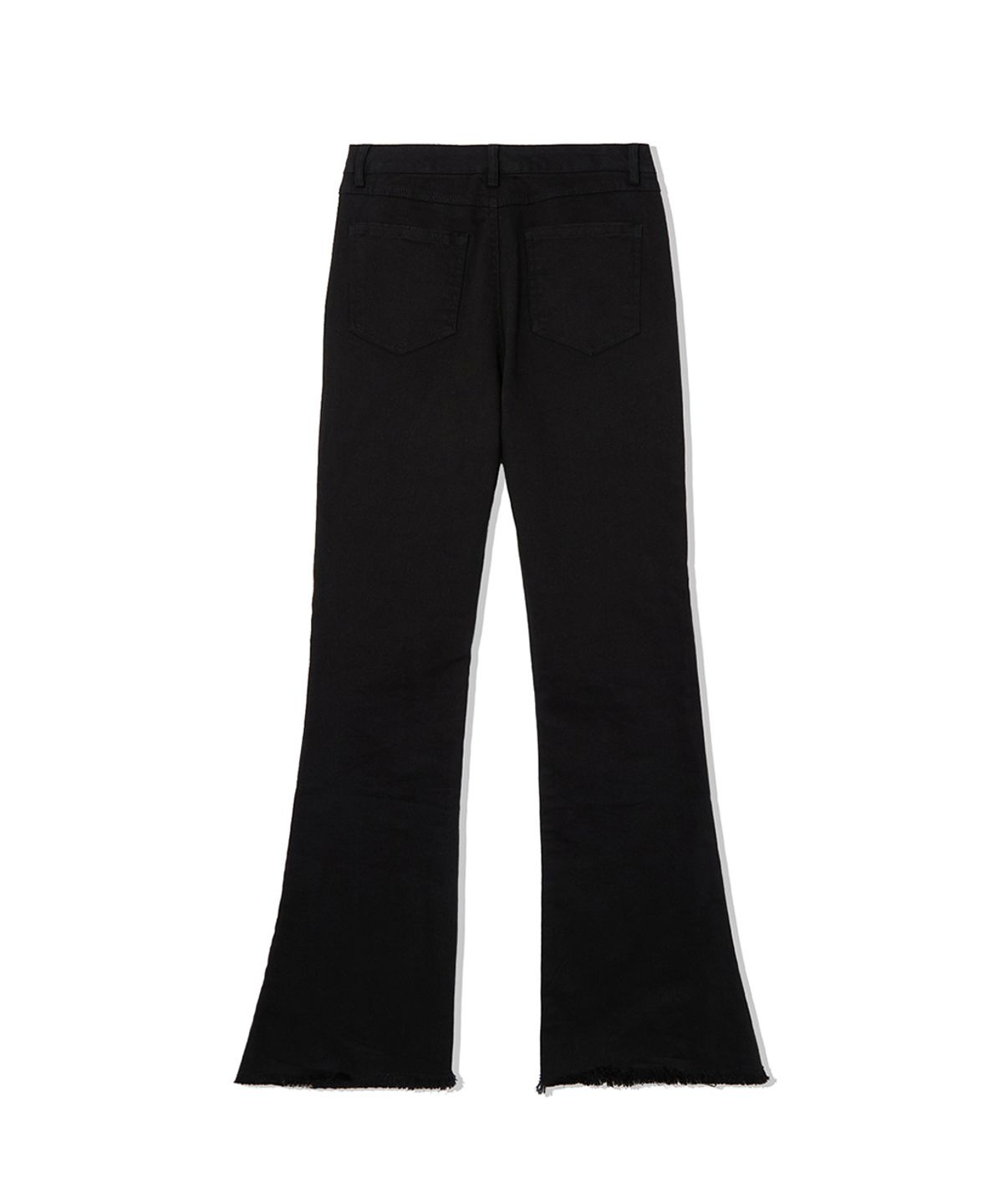 렌세(RENSE) Mid-Rise Boot Cut Pants Black