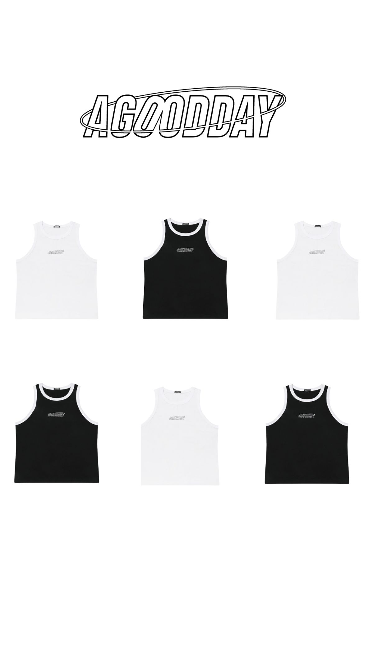 어굿데이(AGOODDAY) RAPA SLEEVELESS(black)