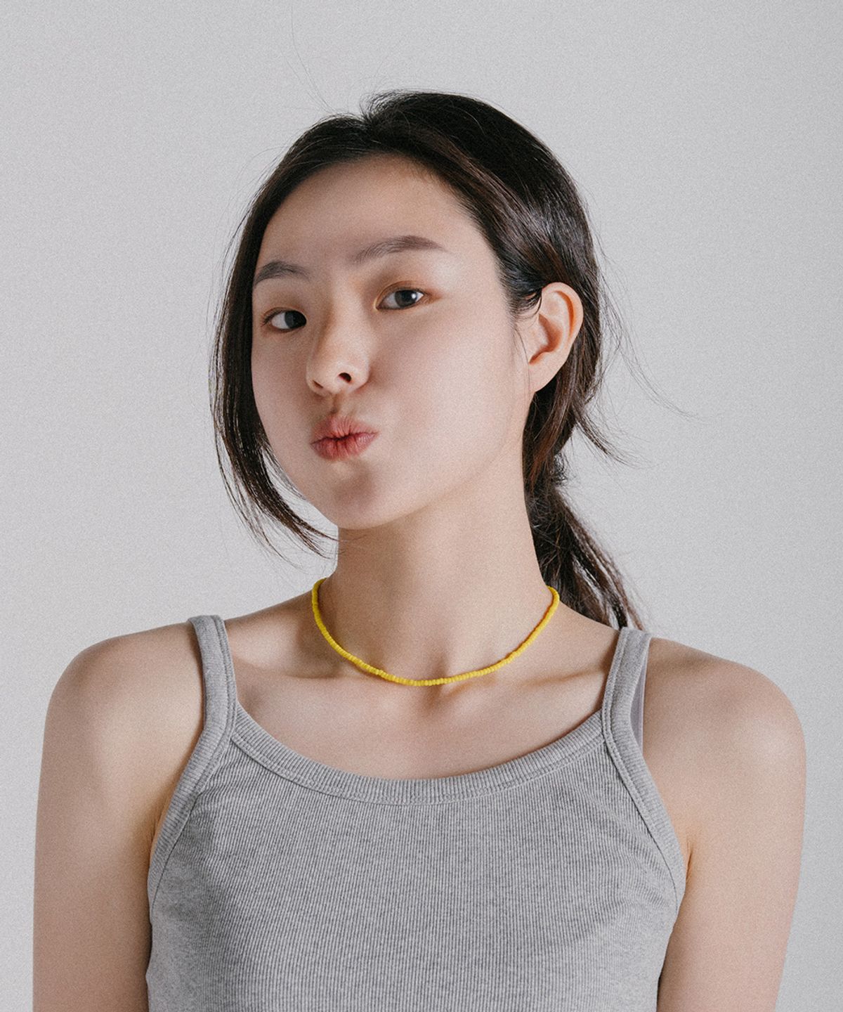 바이시클트로피(BICYCLETROPHY) 픽맨 데일리 비즈 목걸이 01 (YELLOW / 3mm 미유키비즈)