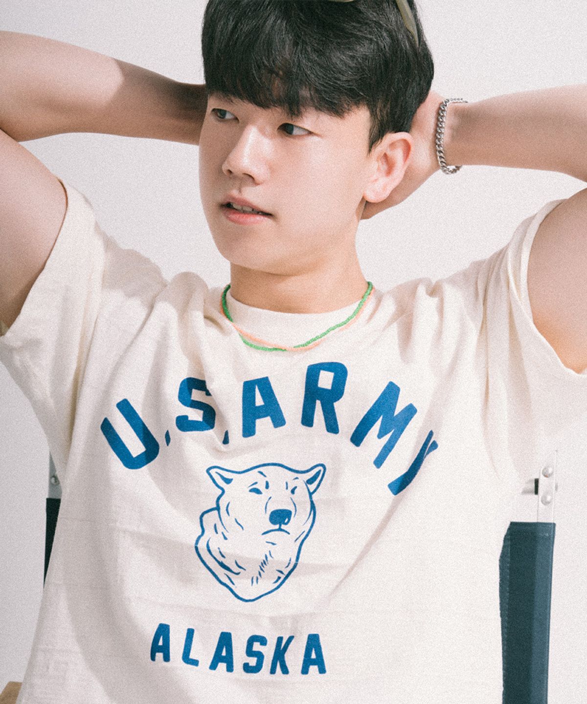 바이시클트로피(BICYCLETROPHY) 픽맨 데일리 비즈 목걸이 02 (PEACH / 3mm 미유키비즈)