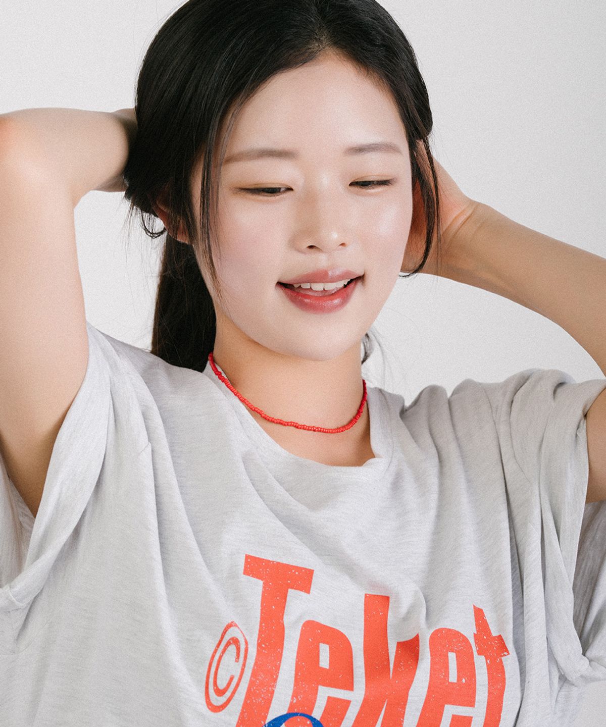 바이시클트로피(BICYCLETROPHY) 픽맨 데일리 비즈 목걸이 04 (RED / 3mm 미유키비즈)