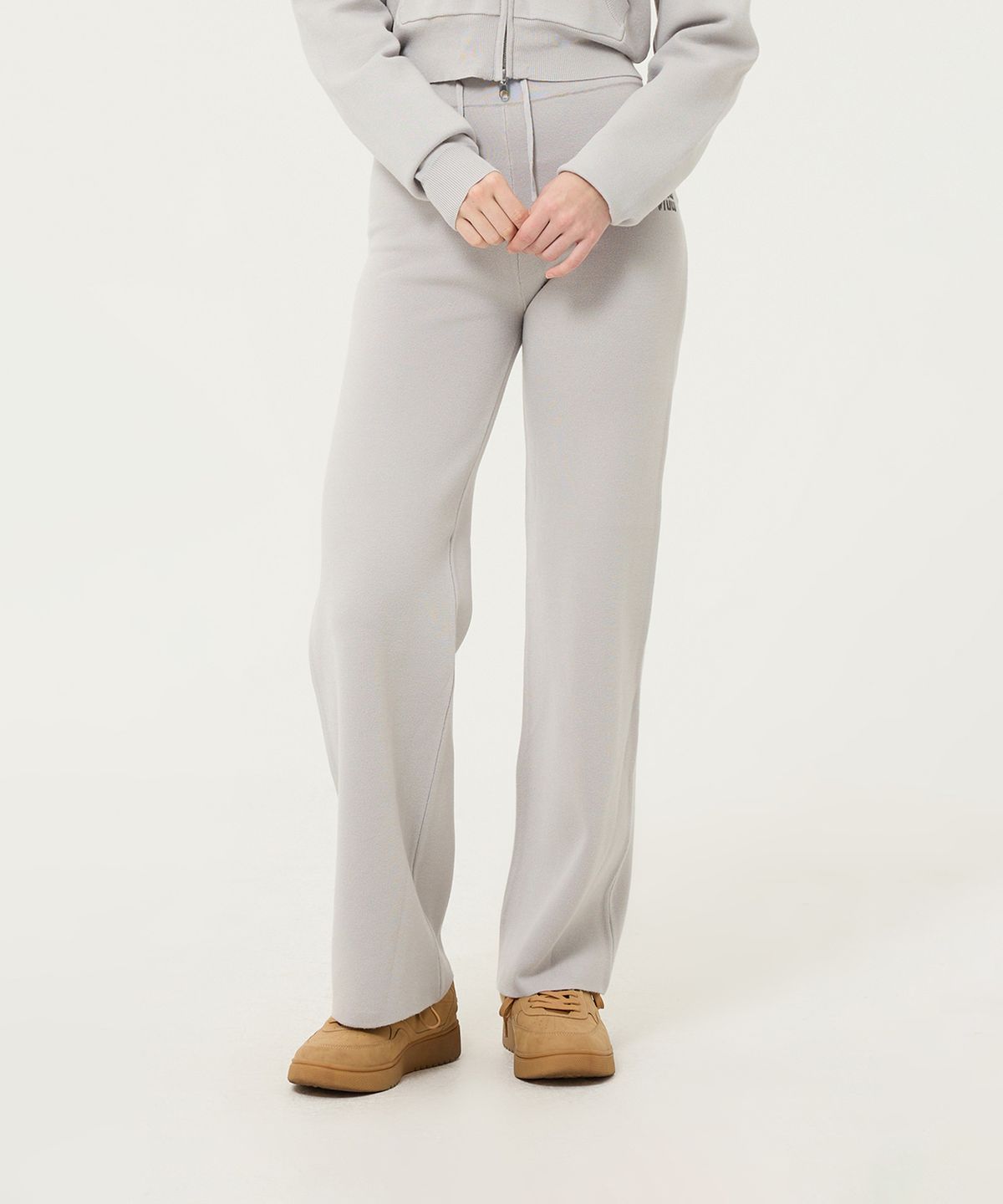 베테제(VETEZE) [VIUWVIUW] Knit Training Pants (gray)