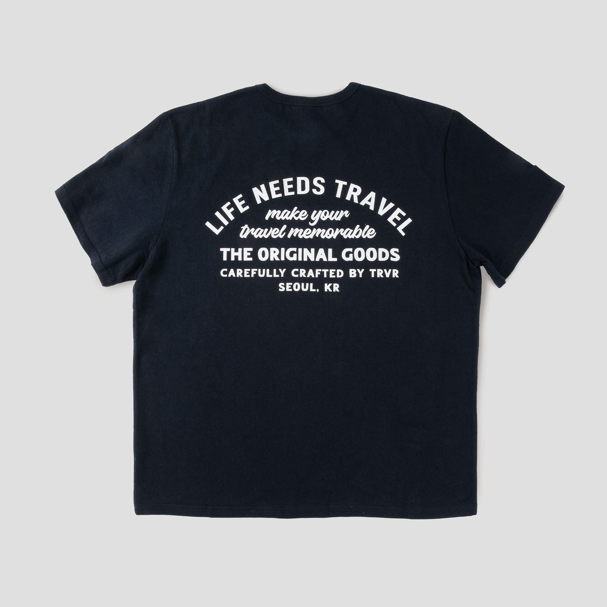 티알브이알(TRVR) Short Sleeve H-Graphic Navy