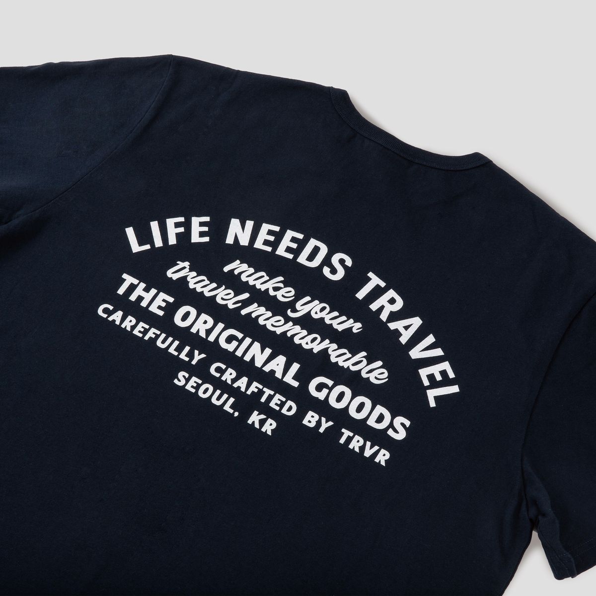 티알브이알(TRVR) Short Sleeve H-Graphic Navy