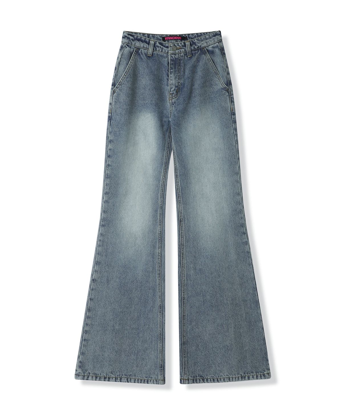 비바셔스(VIVACIOUS) Back Slender Bootscut Jeans BLACK