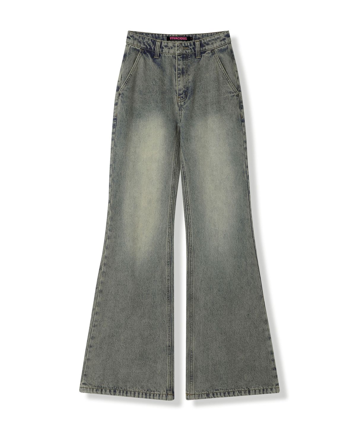 비바셔스(VIVACIOUS) Back Slender Bootscut Jeans BLACK