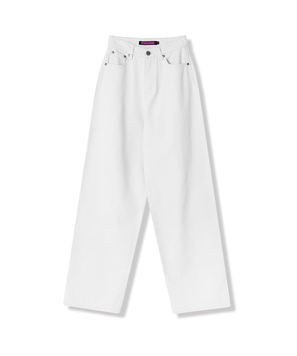 비바셔스(VIVACIOUS) Minimal Straight Jeans CREAM